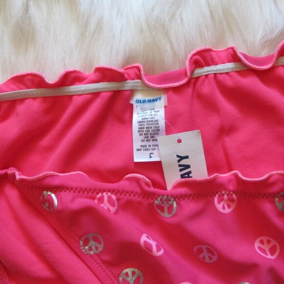 3/$15 Hot Pink Barbie Peace String Bikini - Picture 2 of 8